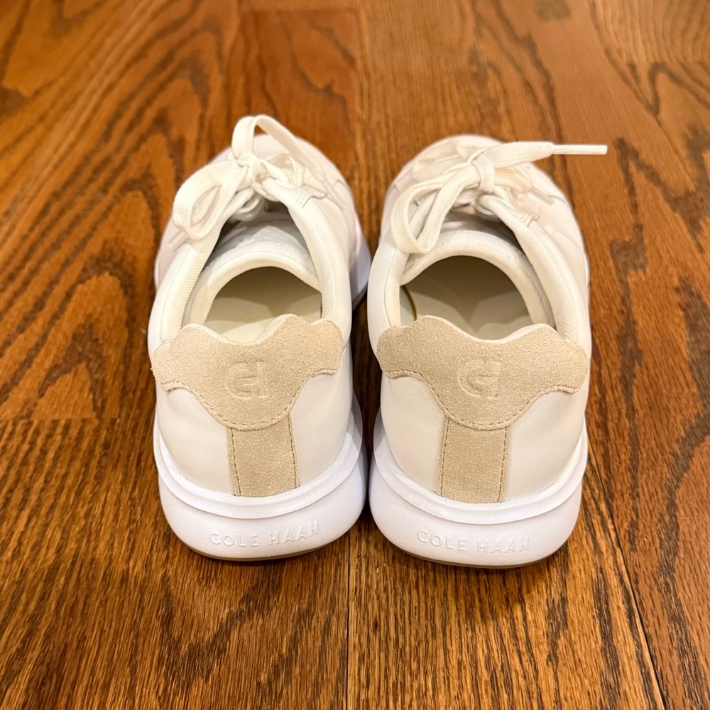 Cole Haan Grand Crosscourt Tennis 2.0 Sneaker with Cream Suede Back - Picture 6 of 7